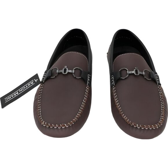 Aston Marc Men's Bit Loafers Renton Brown Driving Moccasins US 11M EU 44 - Picture 5 of 6